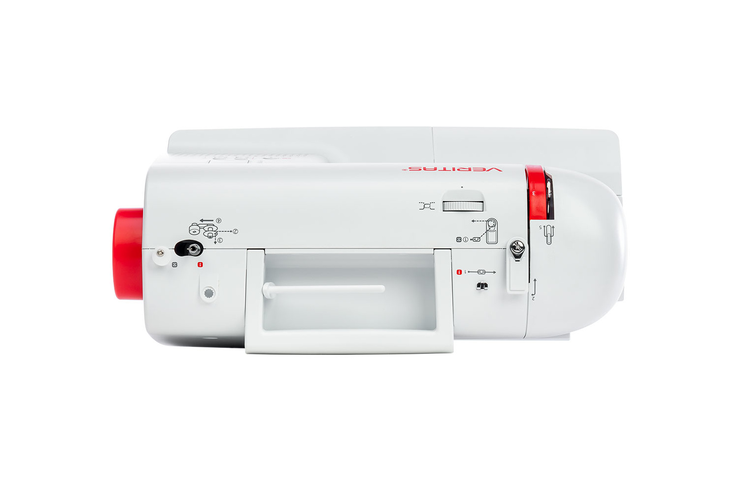 Photo d'une machine à coudre VERITAS Rubina vue de dessus